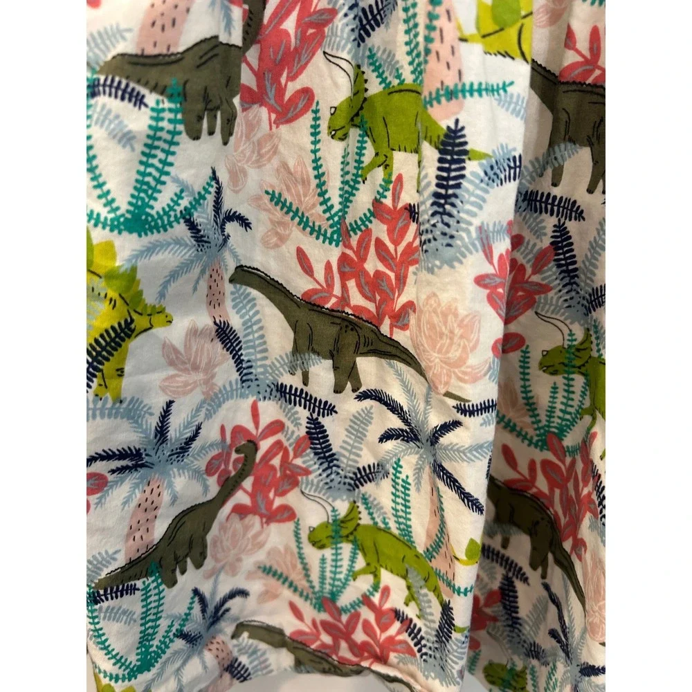 Tucker + Tate Dress Pink Dinosaur Print Drop Waist Short‎ Sleeve Girls 6 bin A